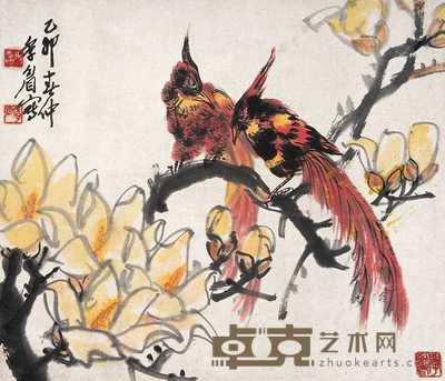 王季眉 花鸟 立轴 33×38cm